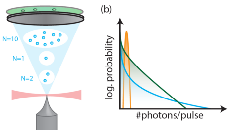 Zum Artikel "Elektronen übernehmen Photonen-Statistik von Quantenlicht"